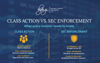 What’s the Difference Between a Securities Class Action and an SEC Enforcement Action?