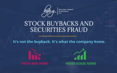 Stock Buybacks and Securities Fraud: What’s the Connection?